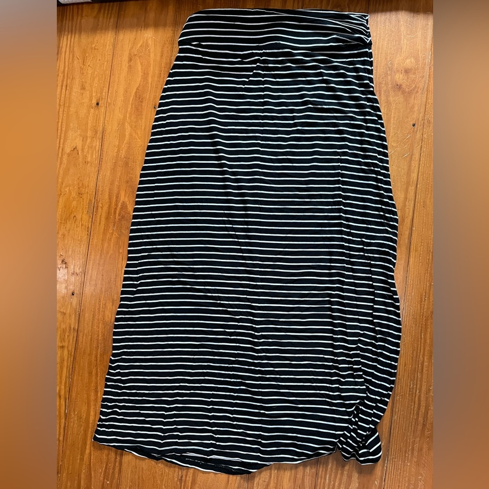 J.Crew stripped maxi skirt.